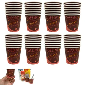 100 count 4 oz. Paper Cups Small Disposable Hot Coffee Espresso Mouthwash Cup