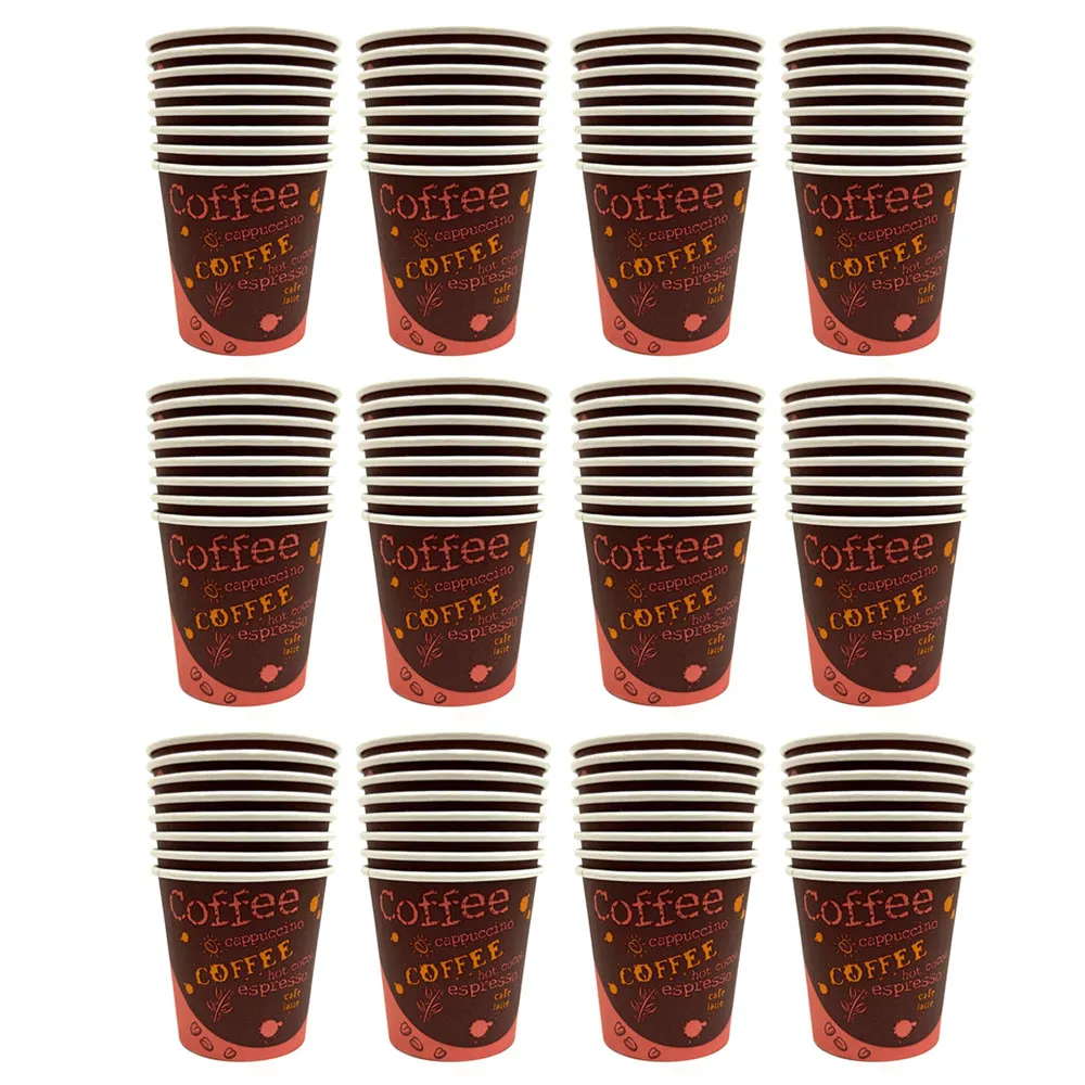 100 count 4 oz. Paper Cups Small Disposable Hot Coffee Espresso Mouthwash Cup