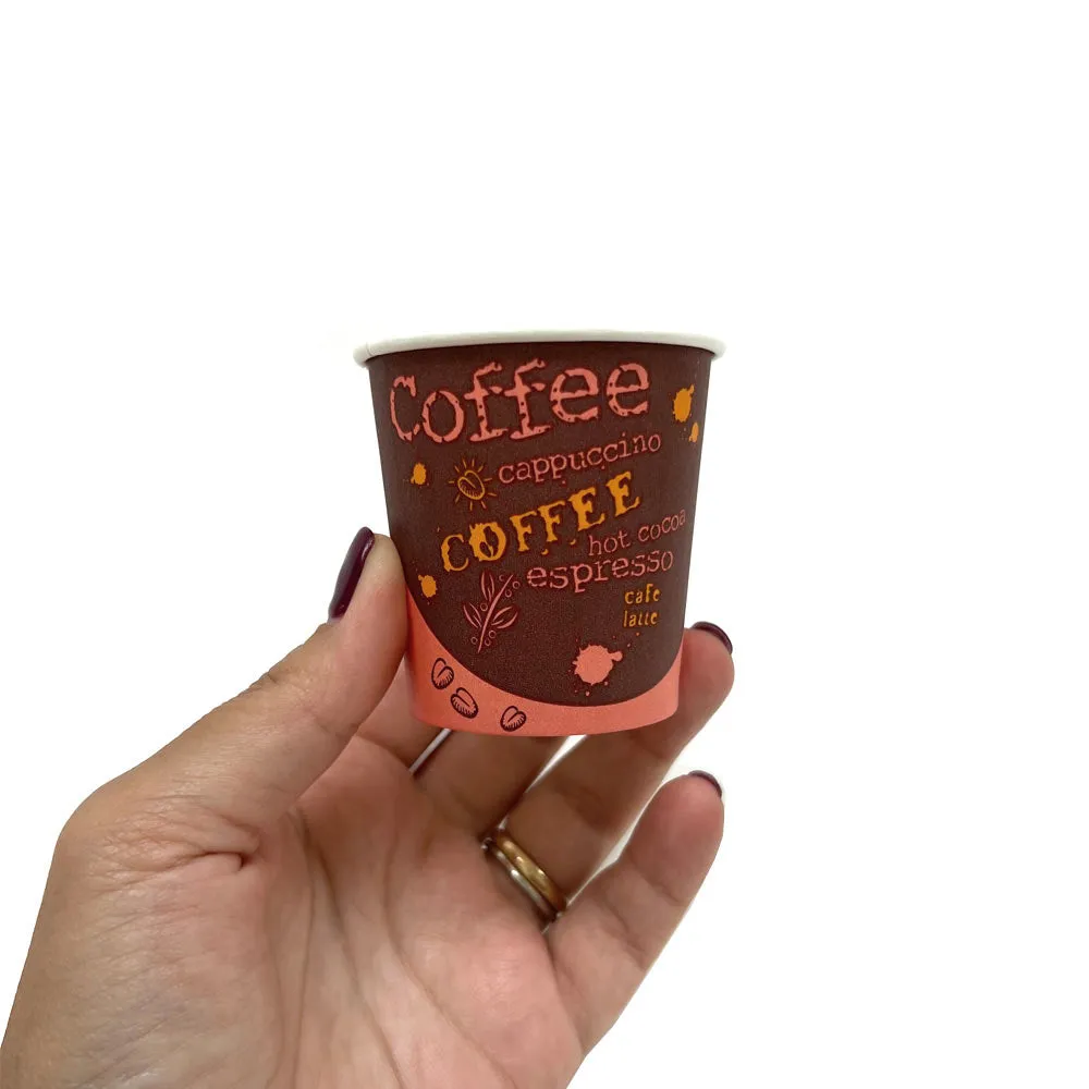 100 count 4 oz. Paper Cups Small Disposable Hot Coffee Espresso Mouthwash Cup