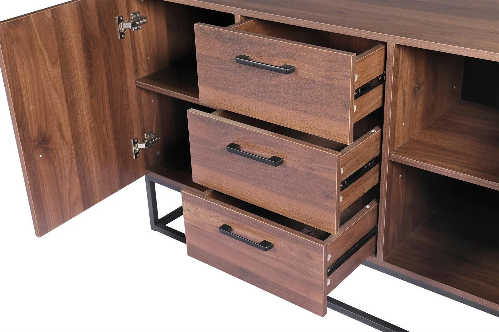 120cm Wooden TV Cabinet Entertainment Unit Stand Storage Shelf Cupboard Organiser by YES4HOMES