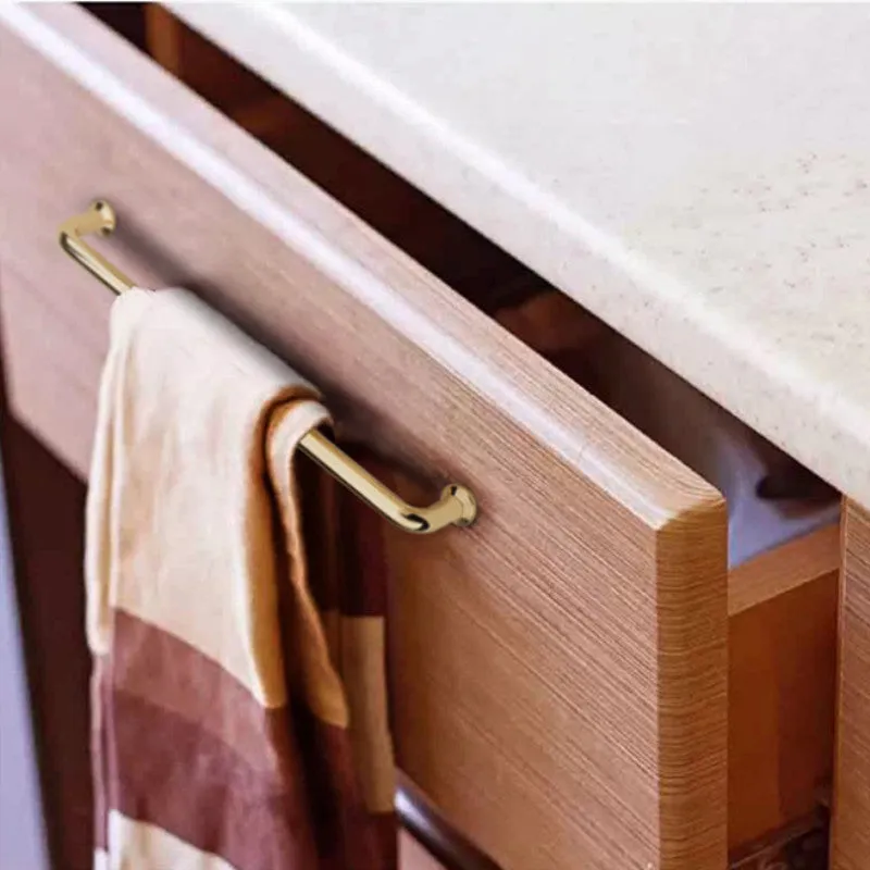 128mm Polished Gold Furniture | Kitchen Bathroom Cabinet Handles | Drawer Bar Handle Pull Knob