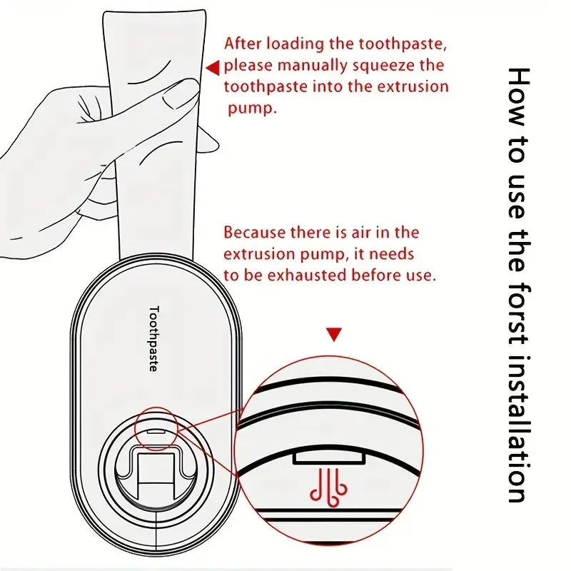 2-Pack:  Wall-Mounted Automatic Toothpaste Dispenser