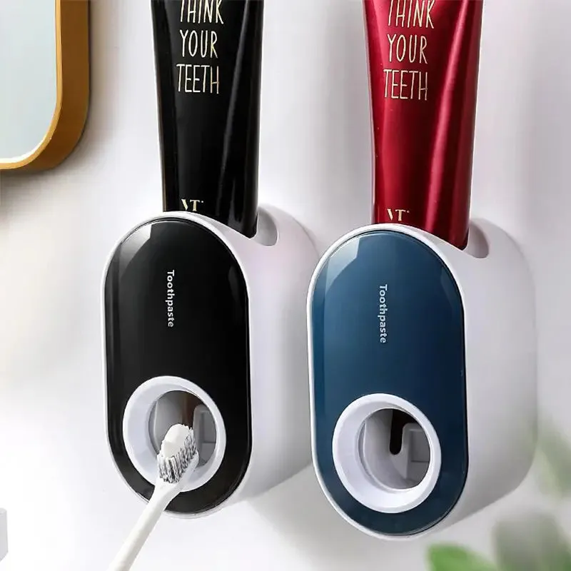 2-Pack:  Wall-Mounted Automatic Toothpaste Dispenser