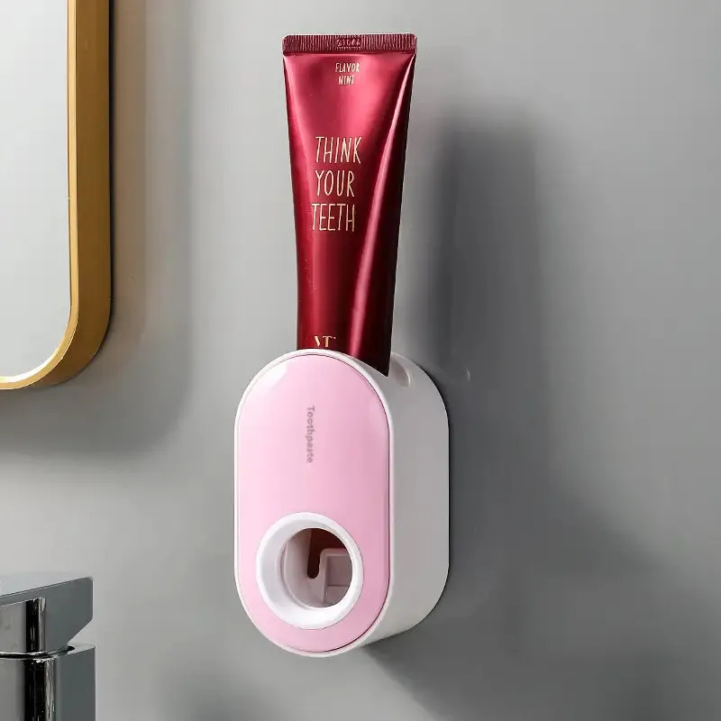 2-Pack:  Wall-Mounted Automatic Toothpaste Dispenser