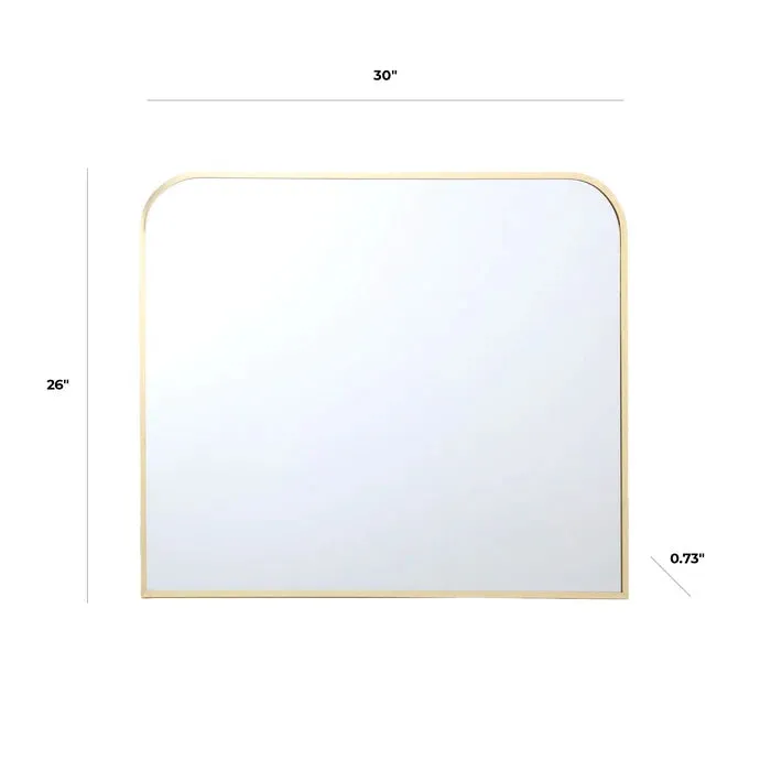 30" x 26"  Gold Mirror (Pack of 2 Mirrors)