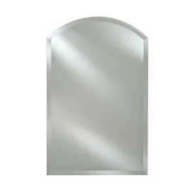 Afina Arch Top 20" x 35" Recessed Left Hinged Single Door Medicine Cabinet With Beveled Edge Mirror