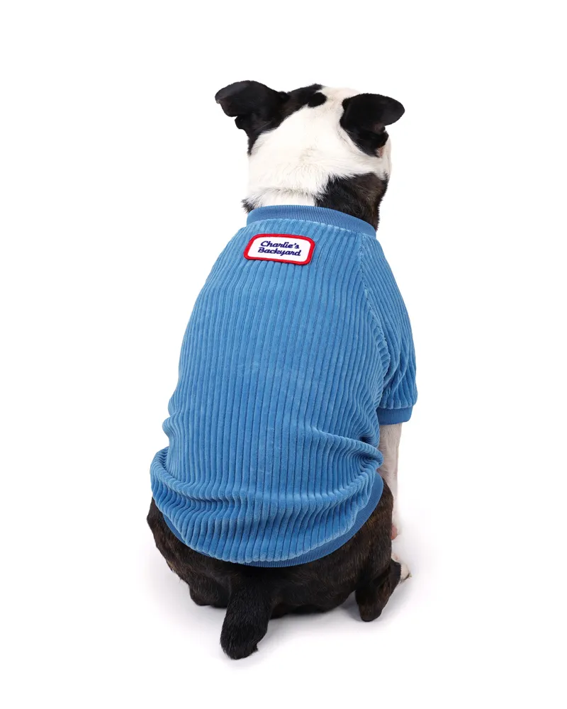Amber Dog Tee in Sky Blue (FINAL SALE)