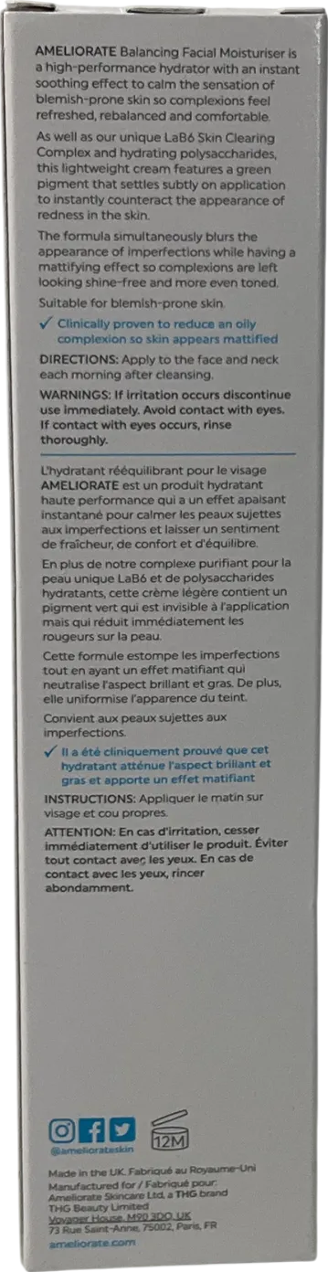 ameliorate Replenishing Facial Cream 75ml