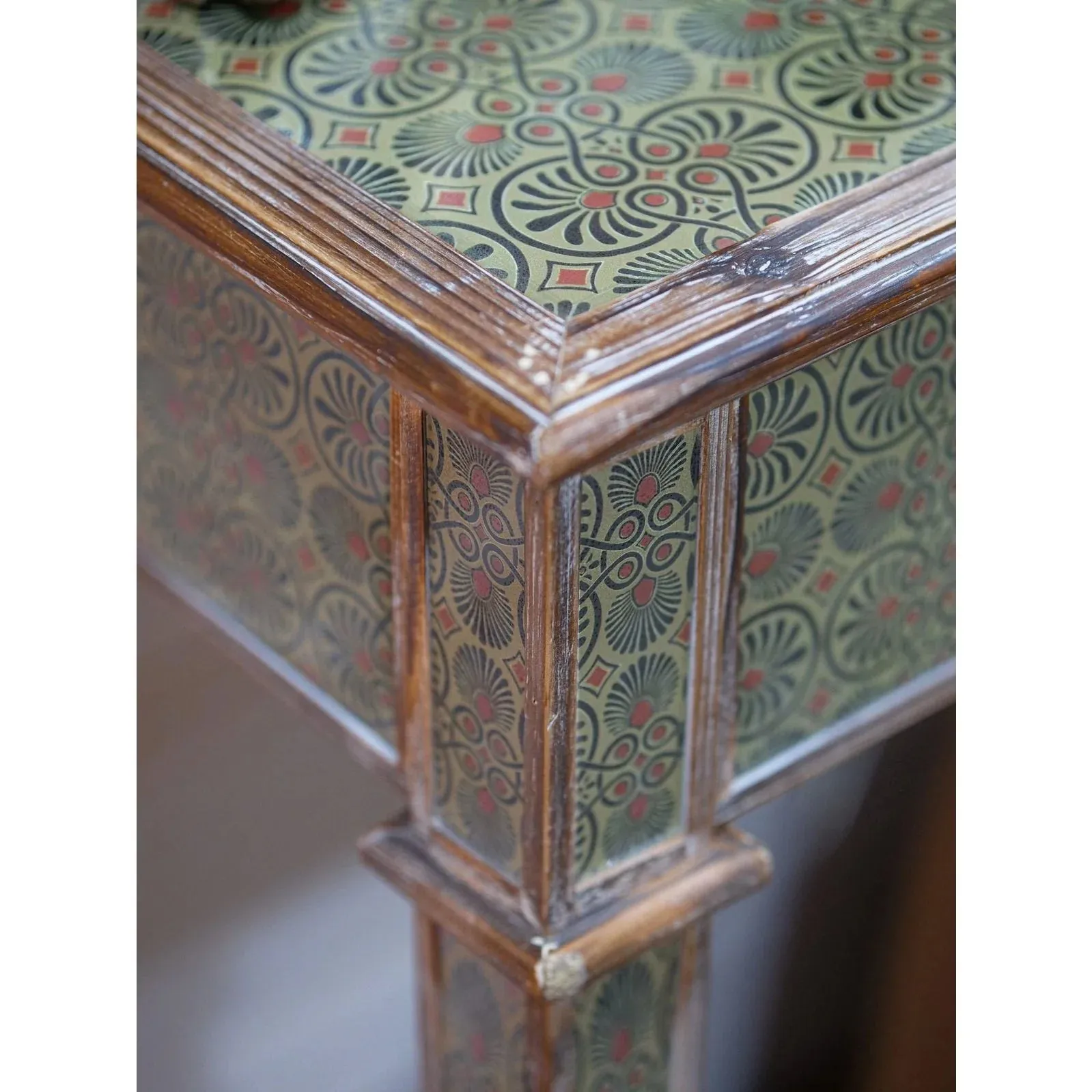 Amira Console Table - Antique Wood Finish