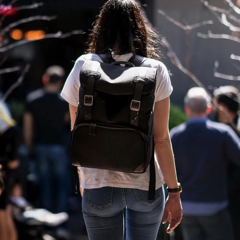 BLACK BARBER SHOP DSLR CAMERA TRAVEL BACKPACK - "MOP TOP"