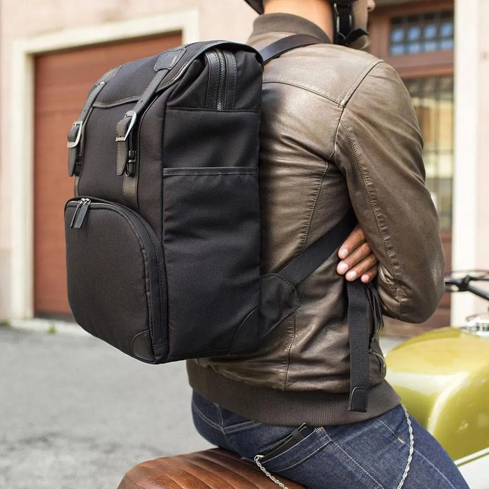 BLACK BARBER SHOP DSLR CAMERA TRAVEL BACKPACK - "MOP TOP"