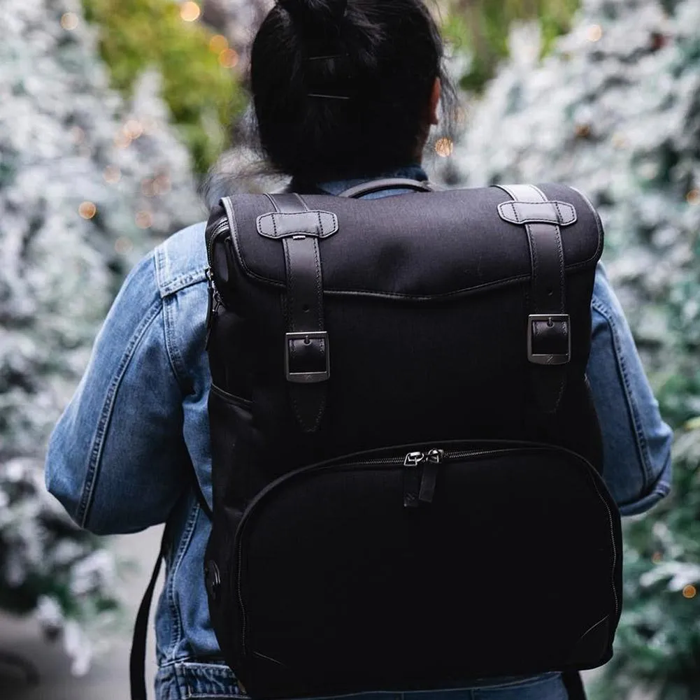 BLACK BARBER SHOP DSLR CAMERA TRAVEL BACKPACK - "MOP TOP"