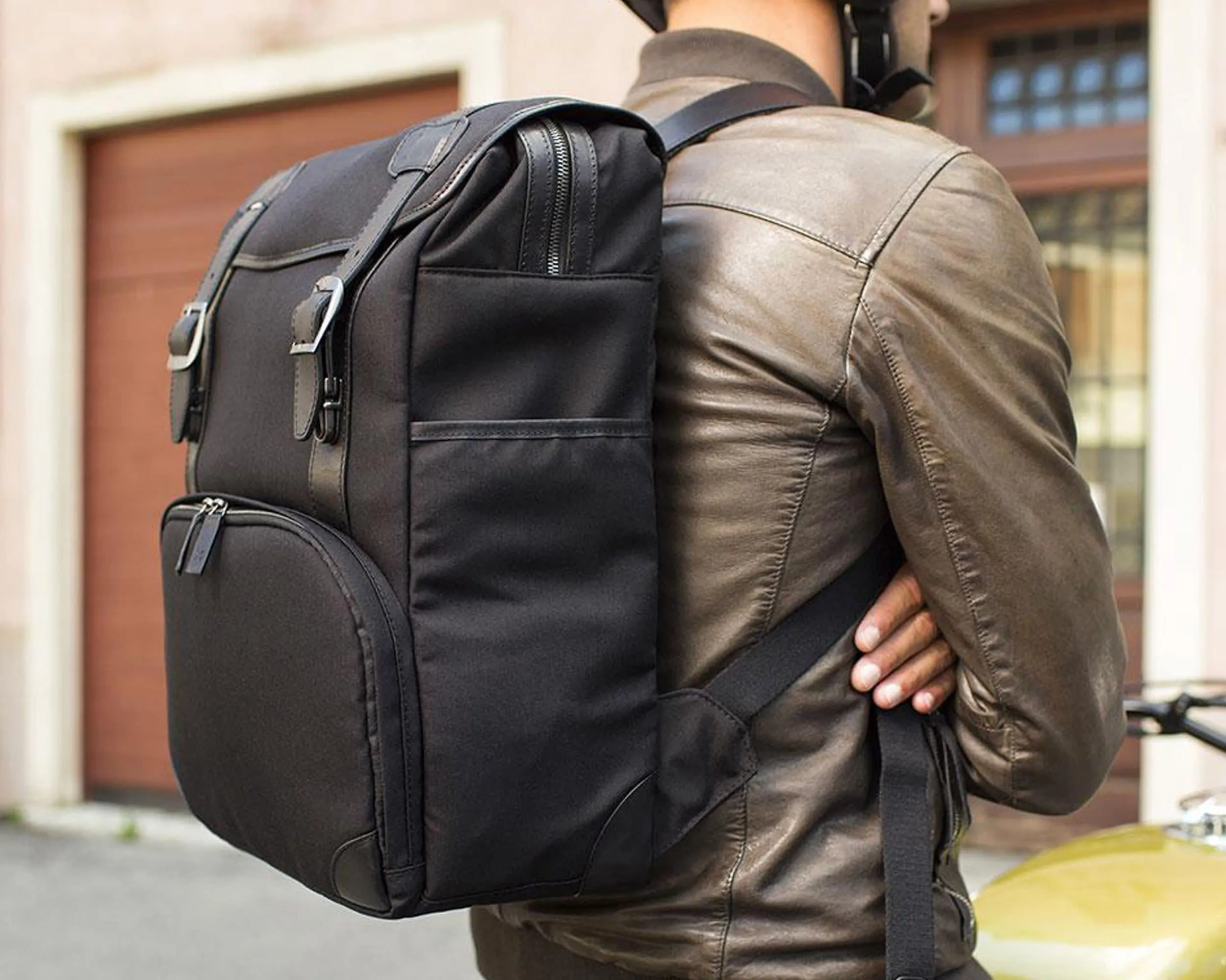BLACK BARBER SHOP DSLR CAMERA TRAVEL BACKPACK - "MOP TOP"