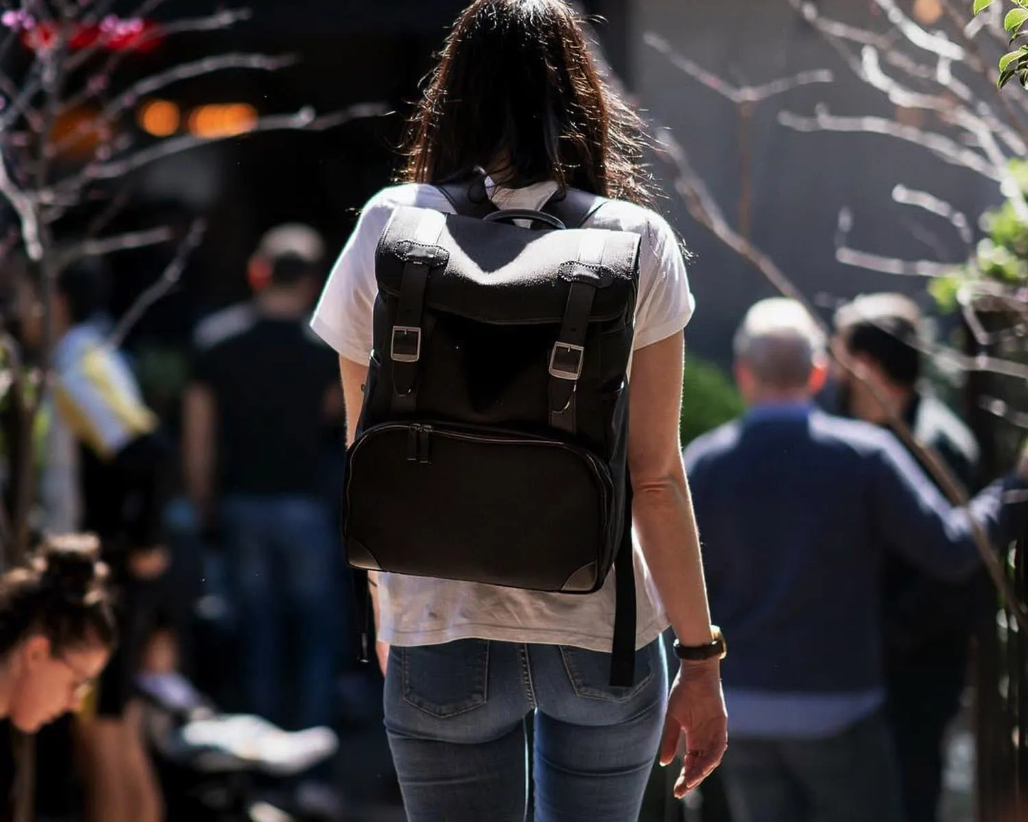 BLACK BARBER SHOP DSLR CAMERA TRAVEL BACKPACK - "MOP TOP"