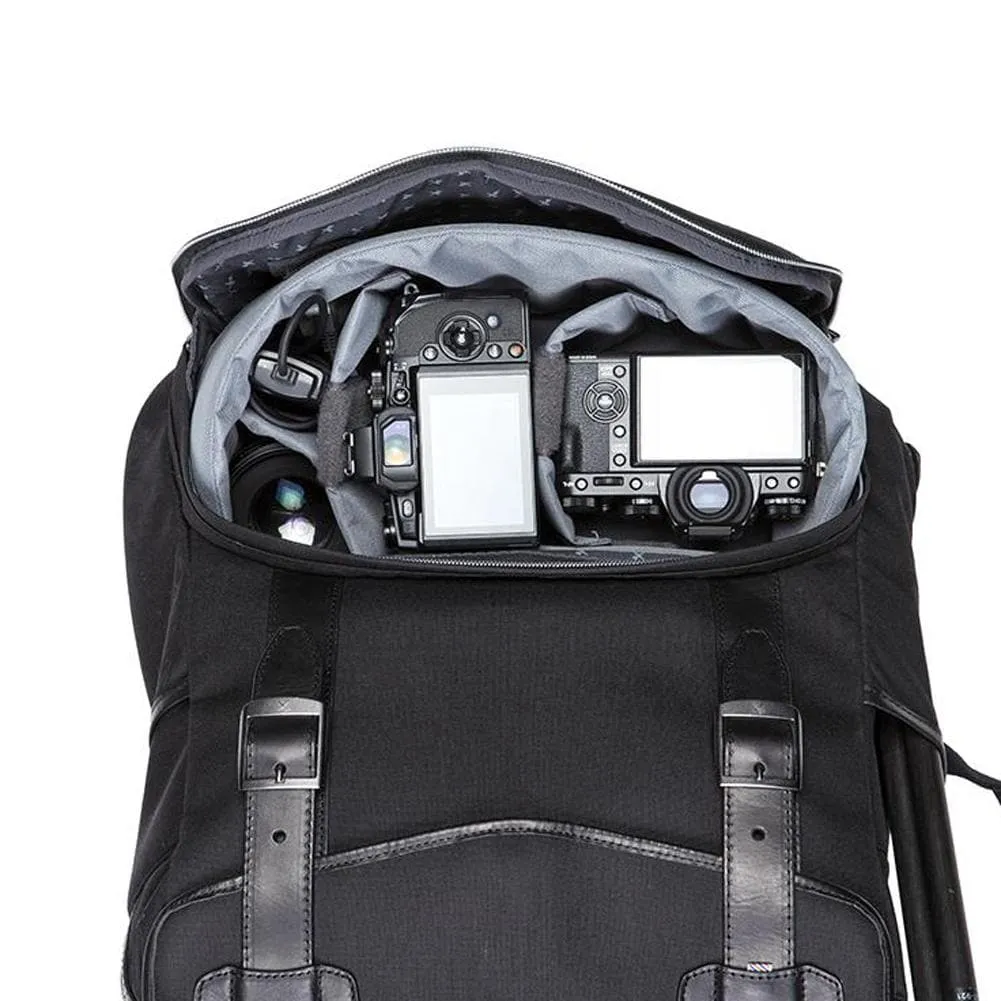 BLACK BARBER SHOP DSLR CAMERA TRAVEL BACKPACK - "MOP TOP"