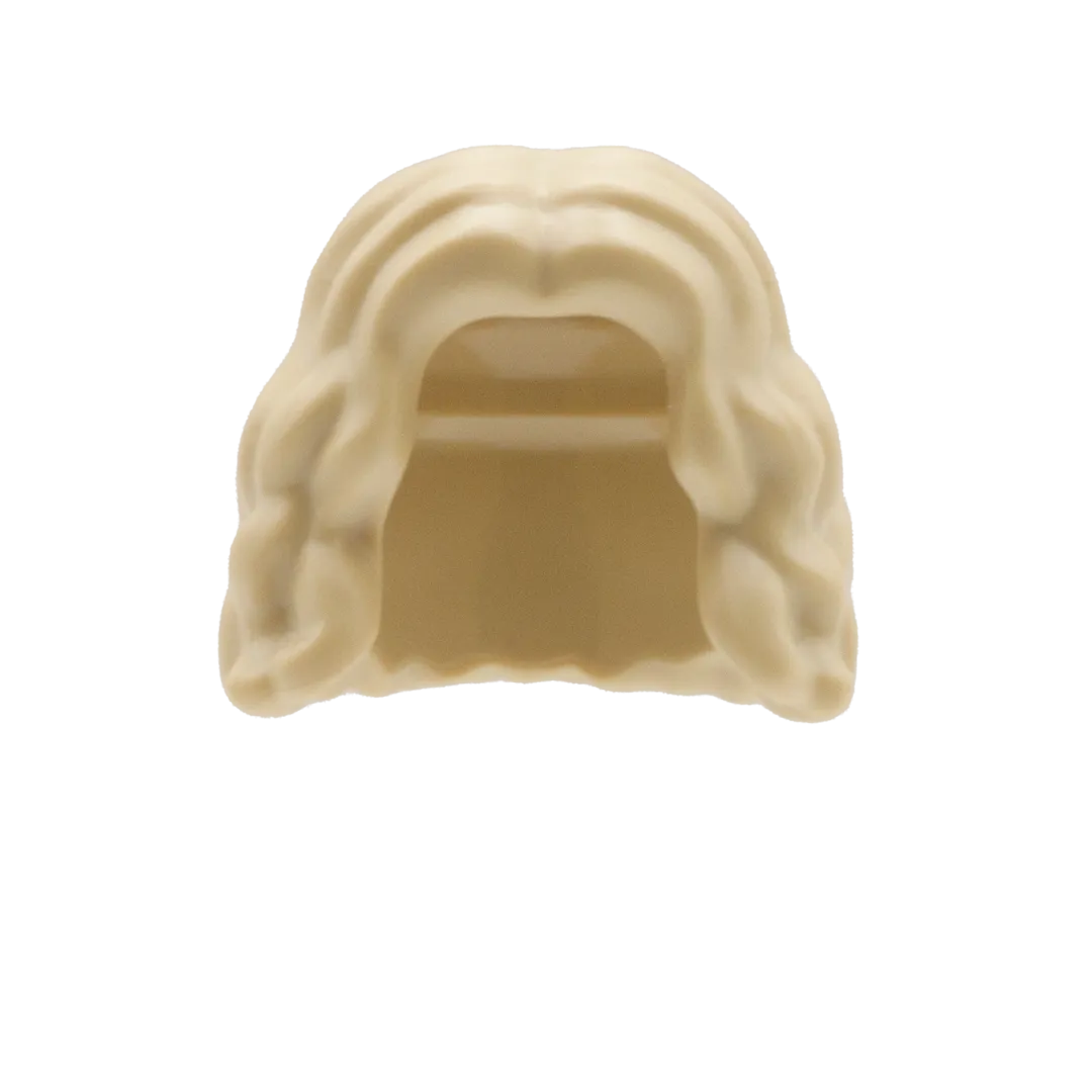 Blonde Curly Cropped Hair - LEGO Minifigure Hair