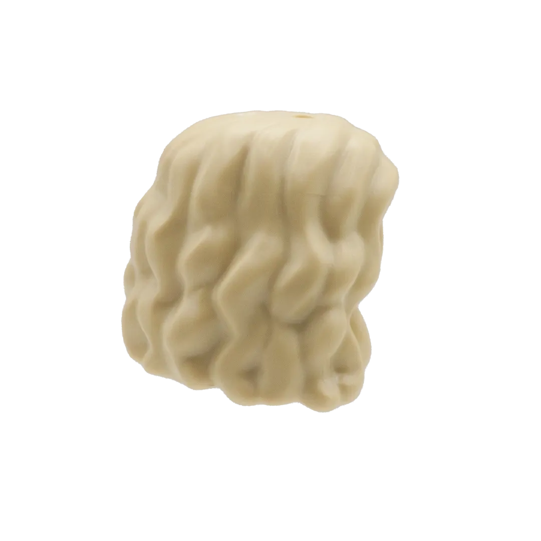 Blonde Curly Cropped Hair - LEGO Minifigure Hair