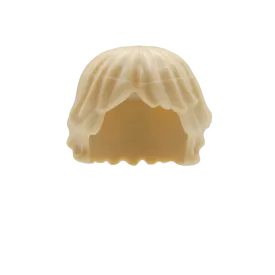 Blonde Short Shaggy with Parted Fringe - LEGO Minifigure Hair