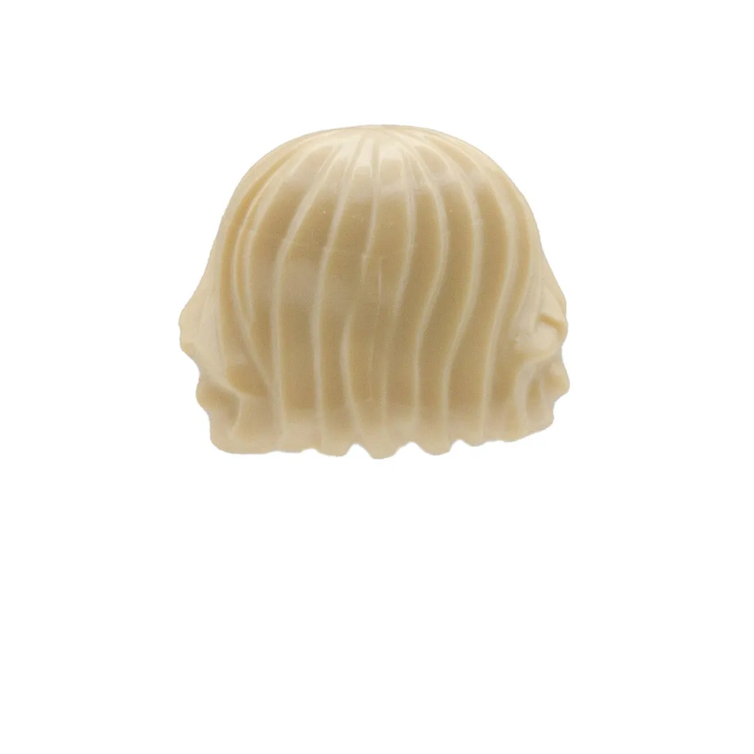 Blonde Short Shaggy with Parted Fringe - LEGO Minifigure Hair