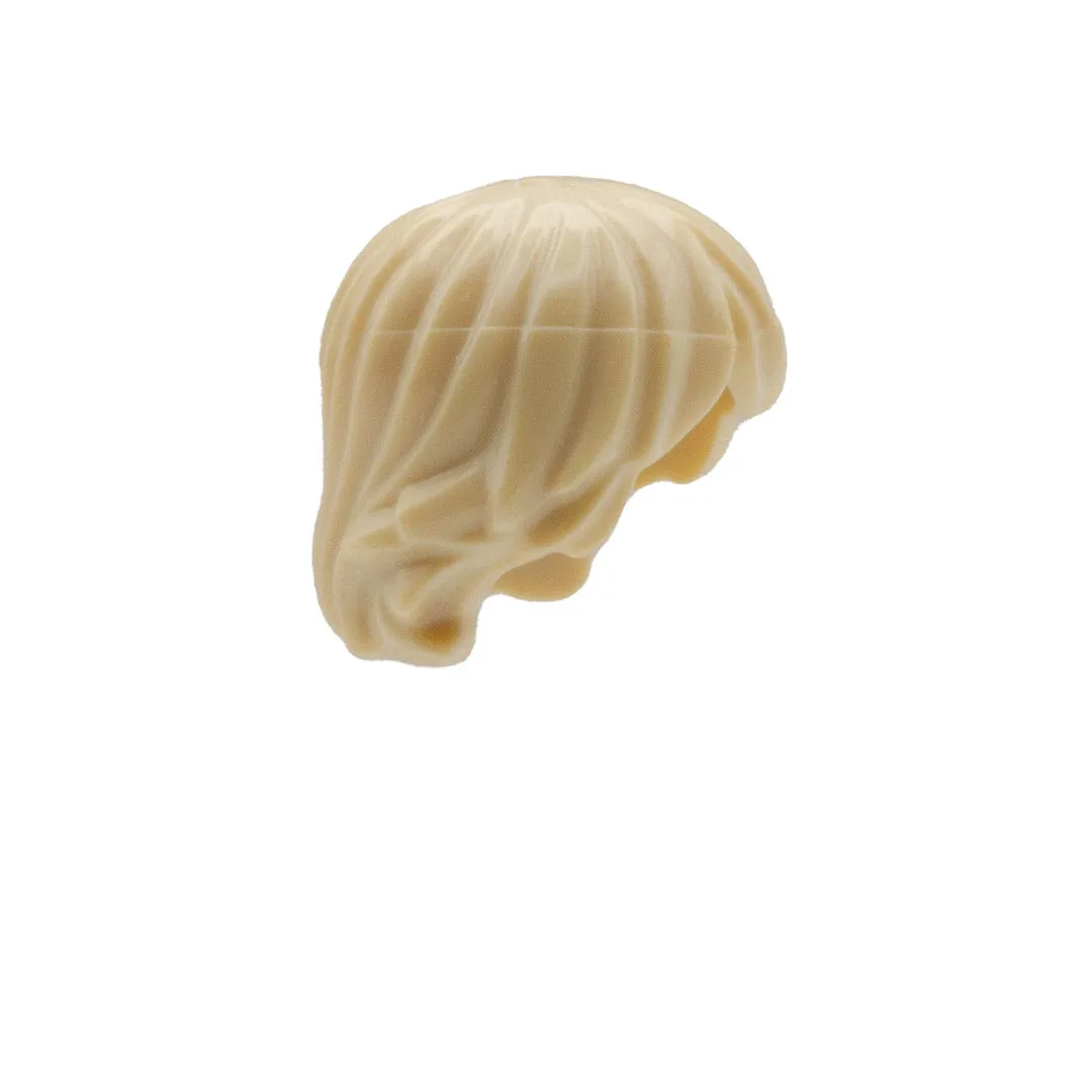 Blonde Short Shaggy with Parted Fringe - LEGO Minifigure Hair