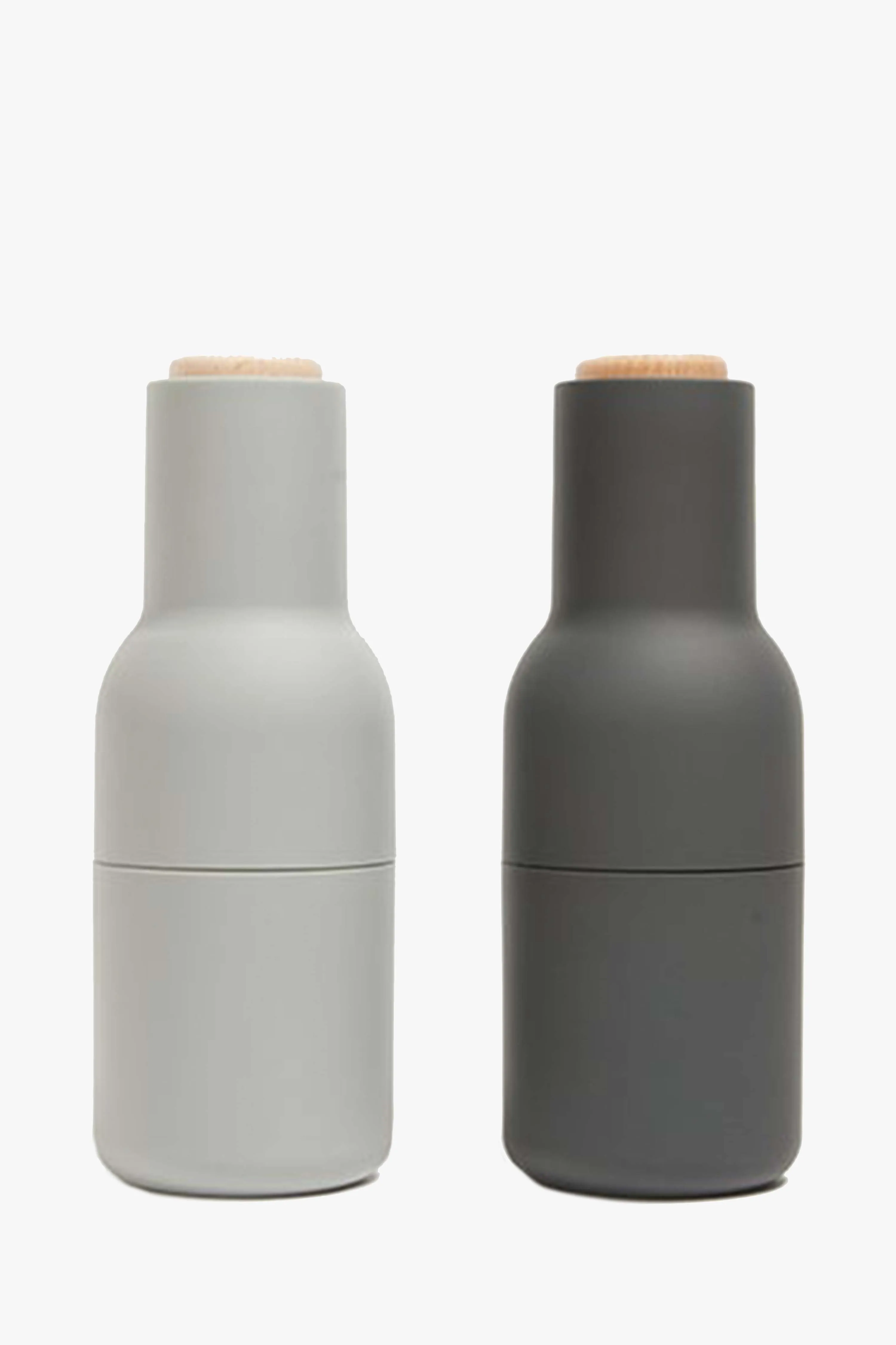 Bottle Grinder Cool Grey with Beech Lid EOL 2 Pack