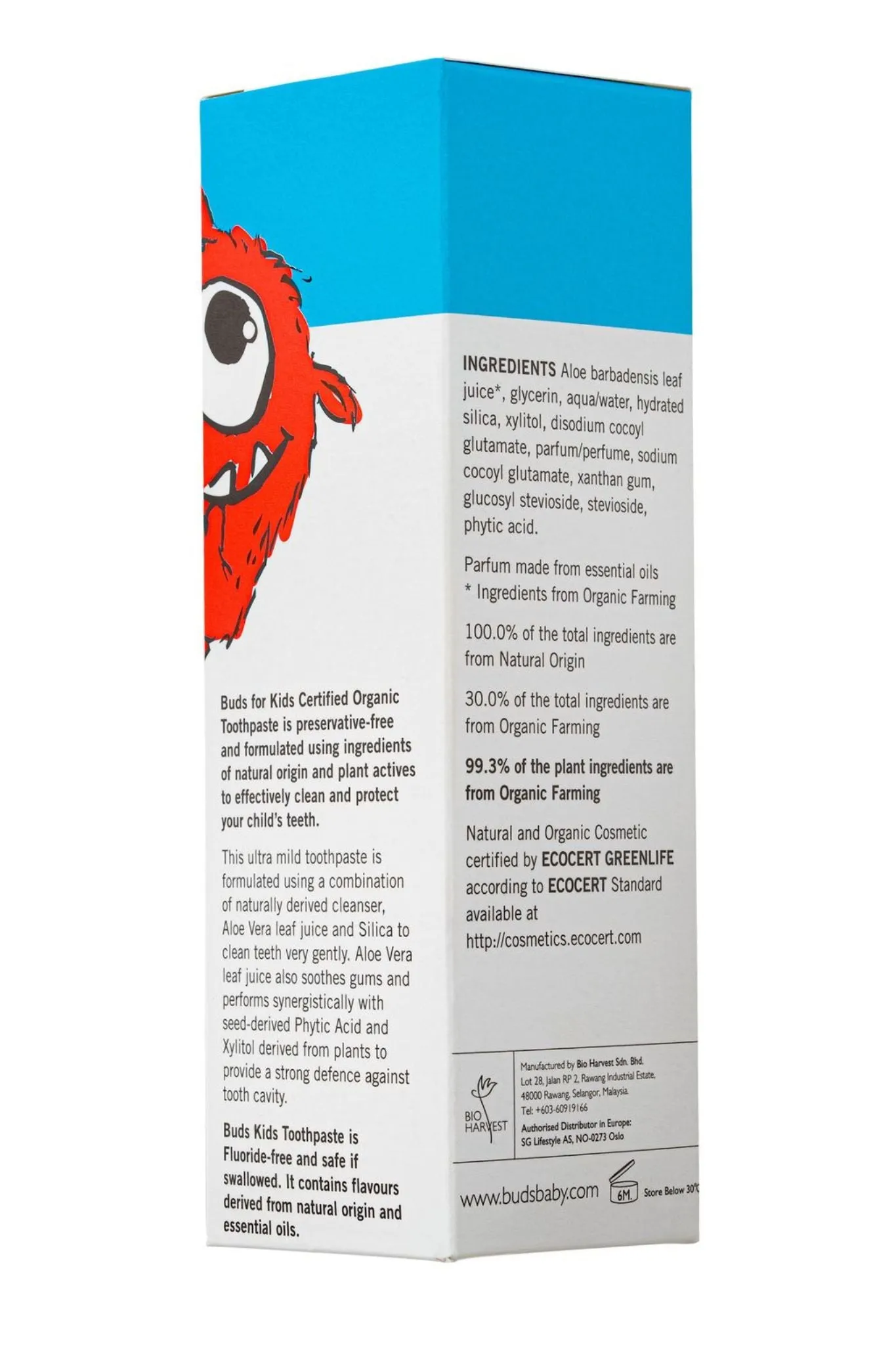 Buds Toothpaste with Xylitol 50ml