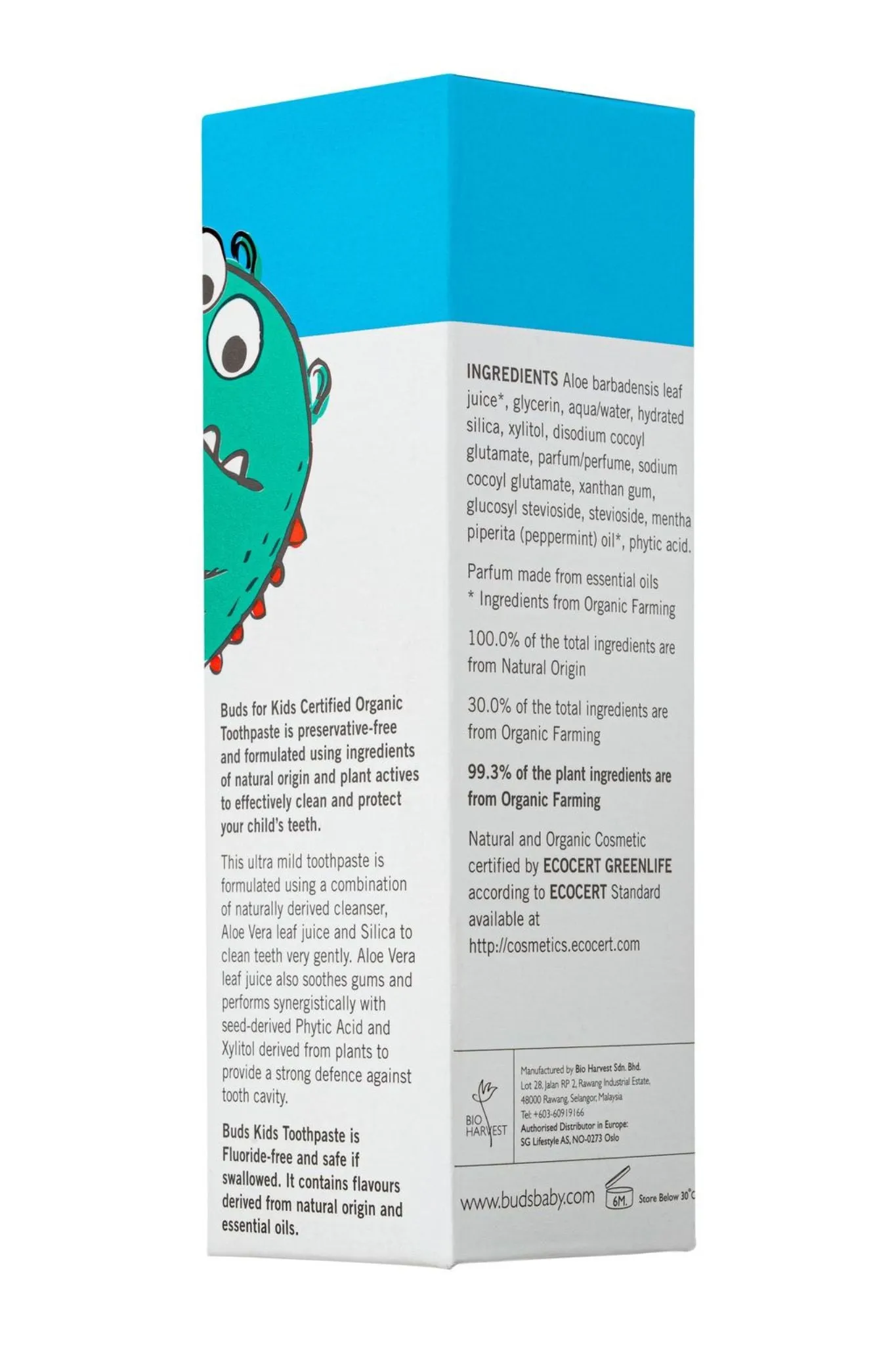 Buds Toothpaste with Xylitol 50ml