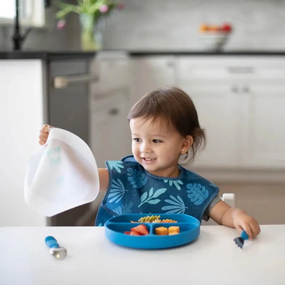 Bumkins Silicone Stretch Lid (3 Section): Clear