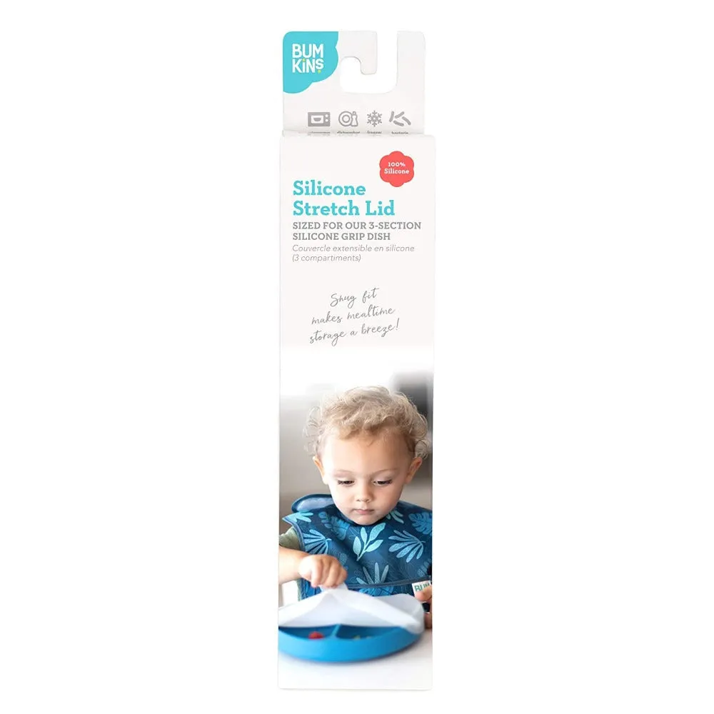 Bumkins Silicone Stretch Lid (3 Section): Clear