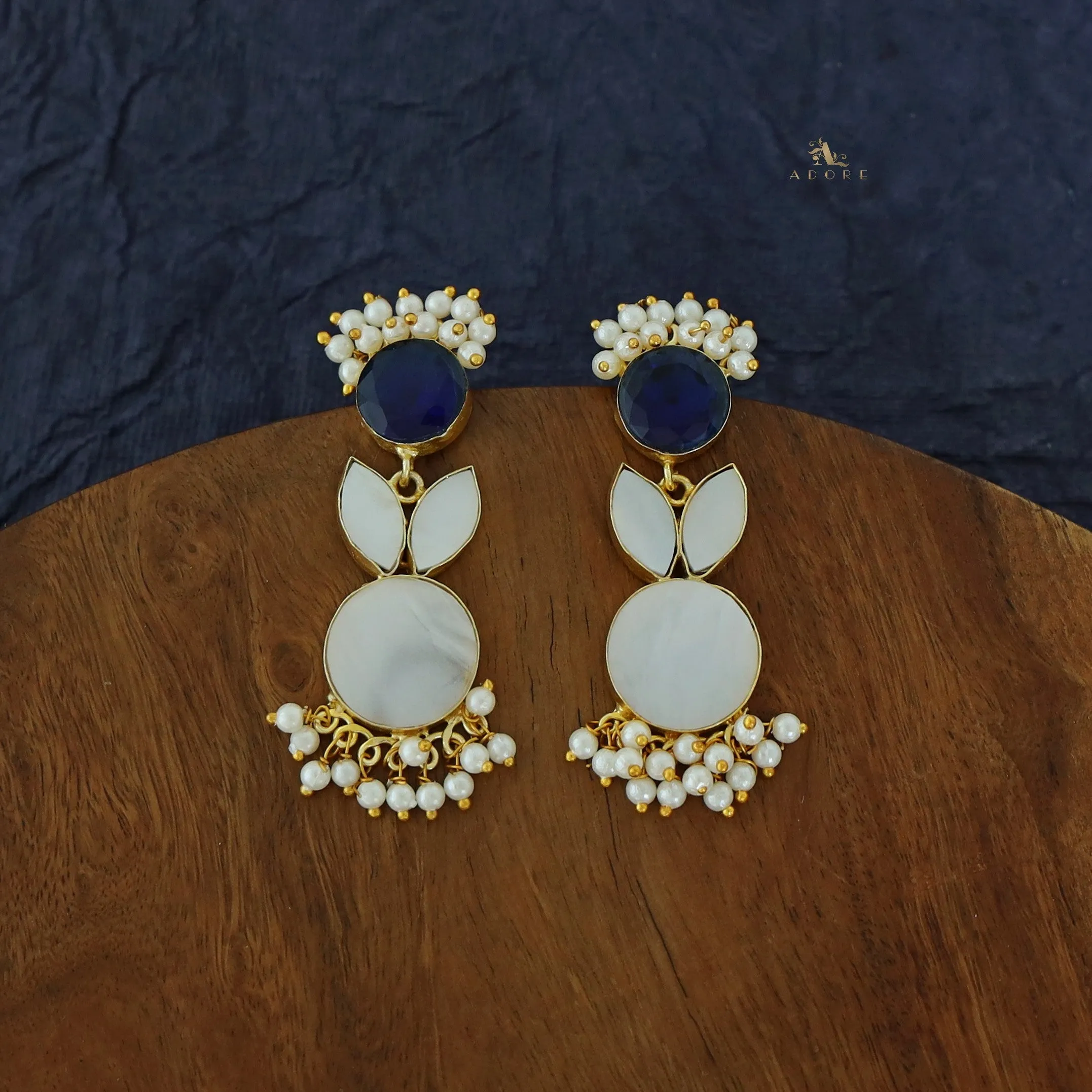Bunny MOP Pearl Cluster Earring