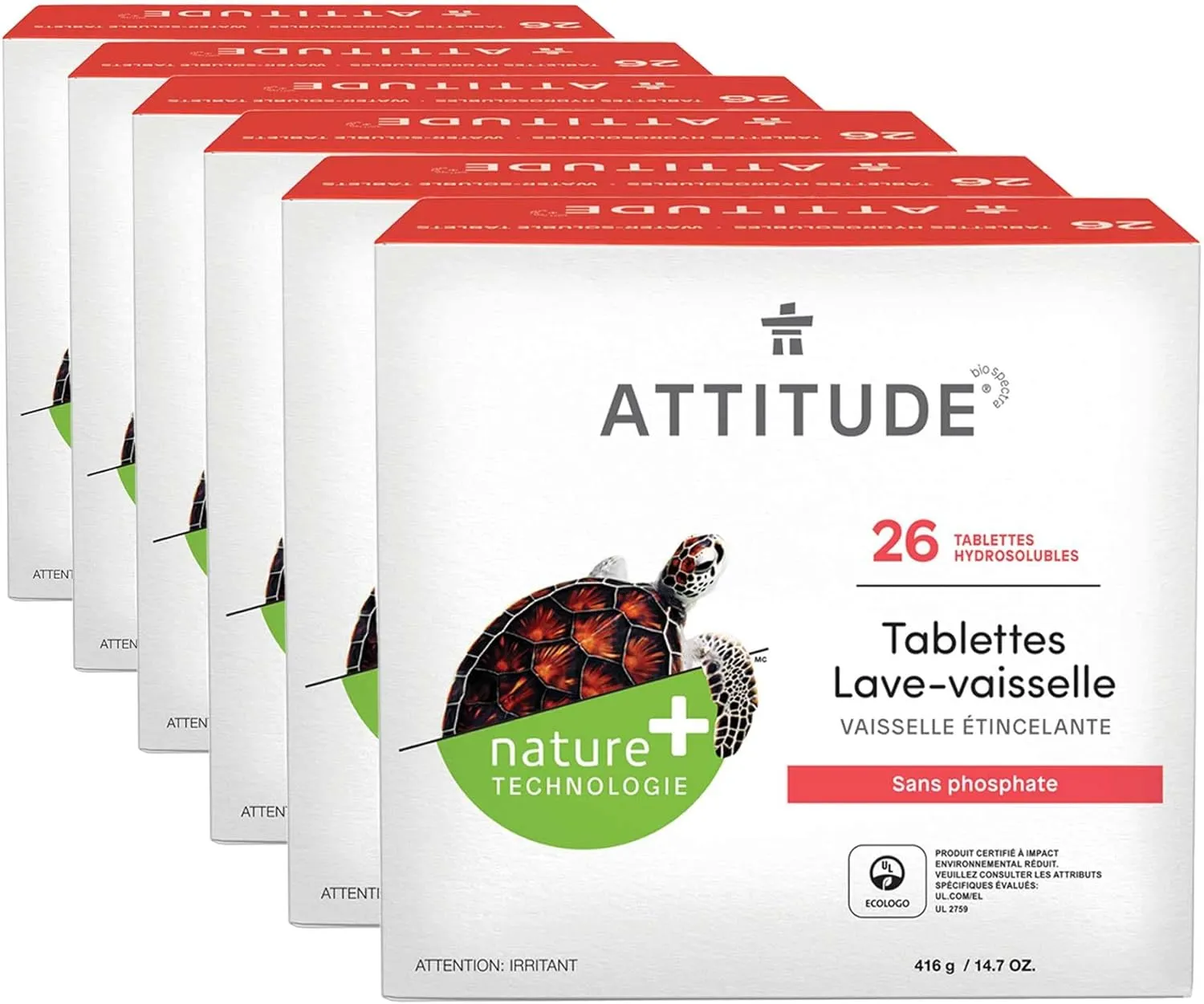Dishwasher Tablets, Water-Soluble, Anti-Limescale, Plant- and Mineral-Based Formula, Phosphate-free, Vegan and Cruelty-free, Unscented