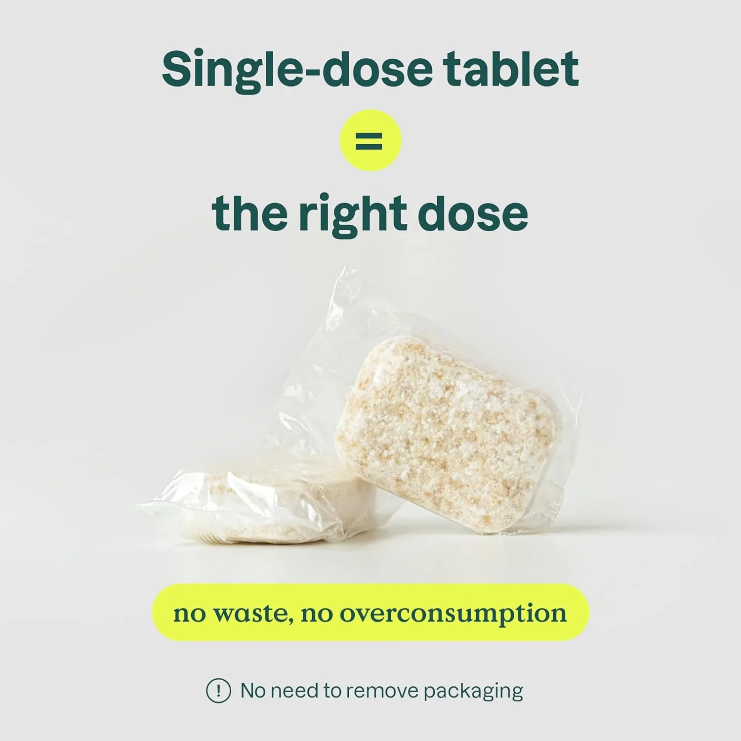 Dishwasher Tablets, Water-Soluble, Anti-Limescale, Plant- and Mineral-Based Formula, Phosphate-free, Vegan and Cruelty-free, Unscented