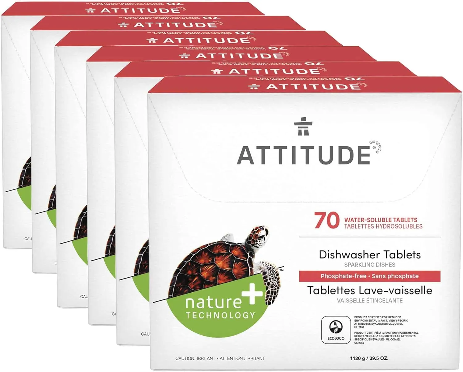 Dishwasher Tablets, Water-Soluble, Anti-Limescale, Plant- and Mineral-Based Formula, Phosphate-free, Vegan and Cruelty-free, Unscented