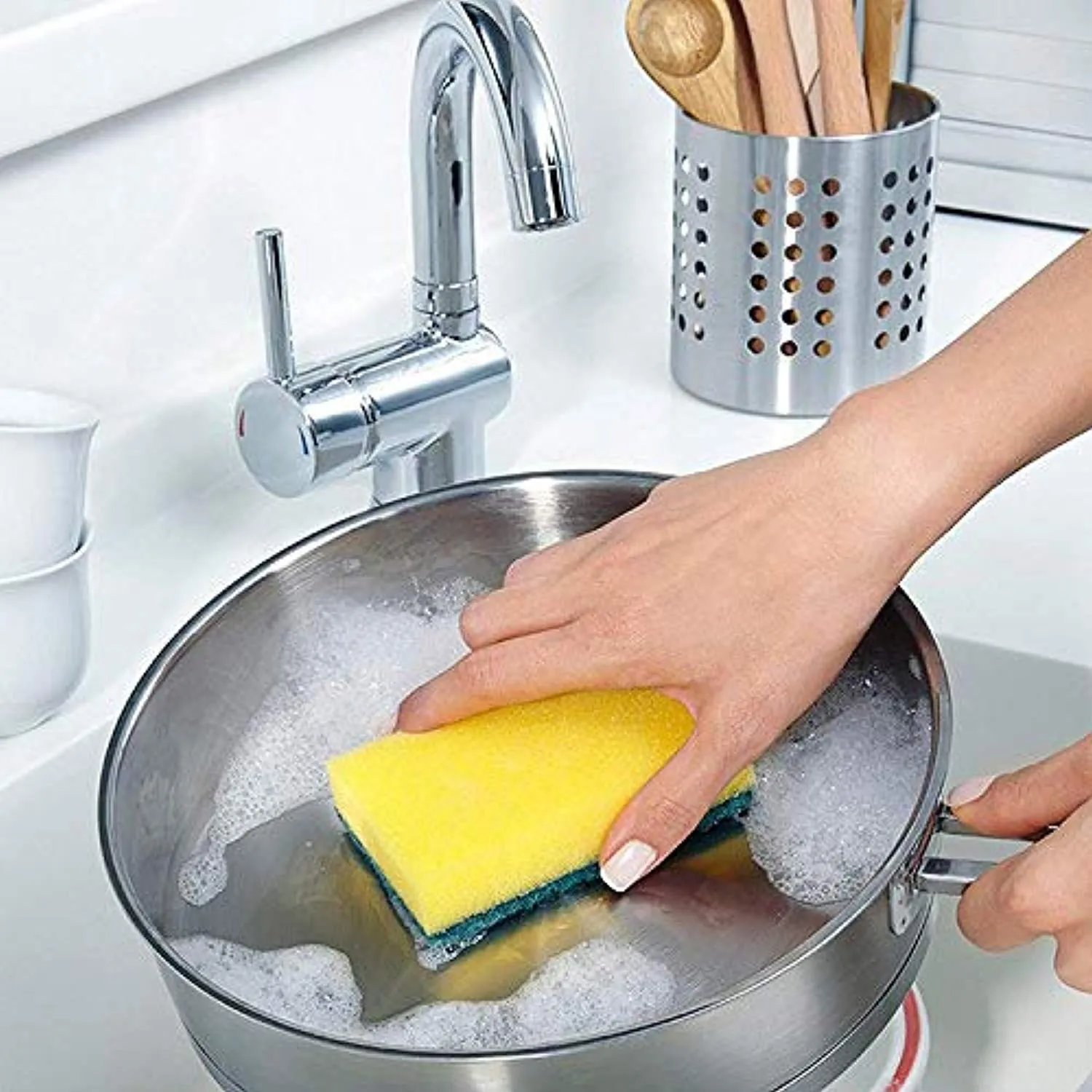 Electomania Kitchen Cleaning Scrubber Pad Sponge Scrub Sponges (Set of 5)