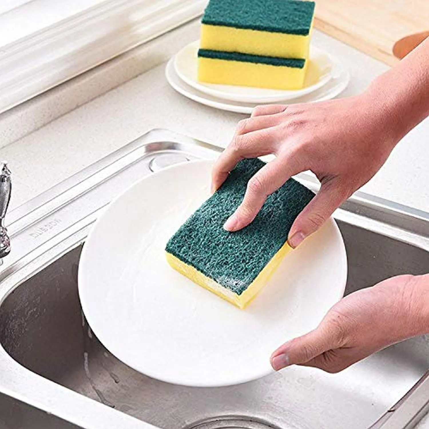 Electomania Kitchen Cleaning Scrubber Pad Sponge Scrub Sponges (Set of 5)