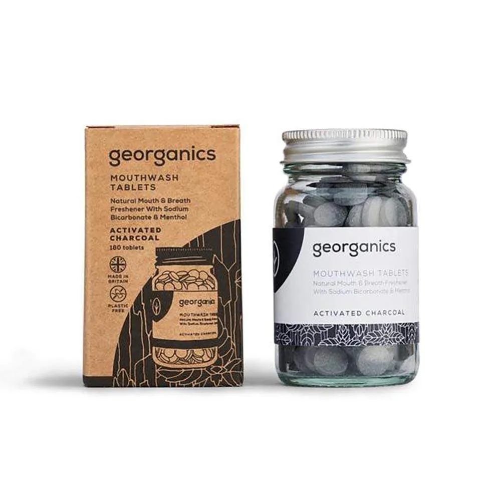 Georganics Natural Mouthwash Tablets - Activated Charcoal
