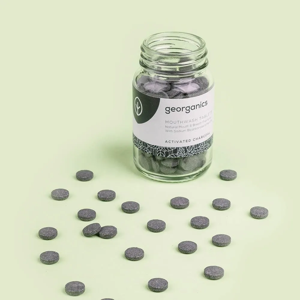 Georganics Natural Mouthwash Tablets - Activated Charcoal