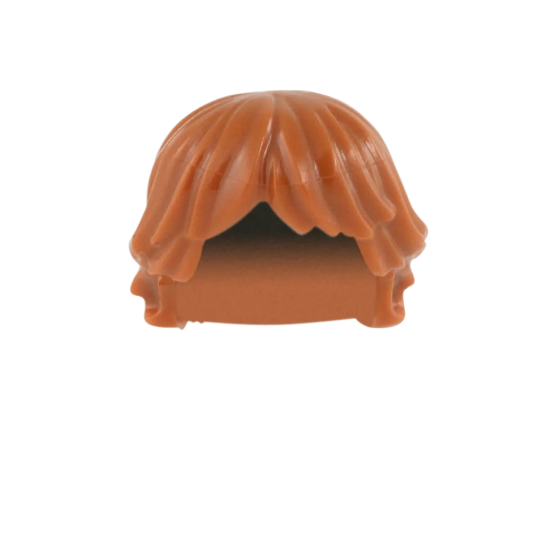 Ginger Short Shaggy with Parted Fringe - LEGO Minifigure Hair