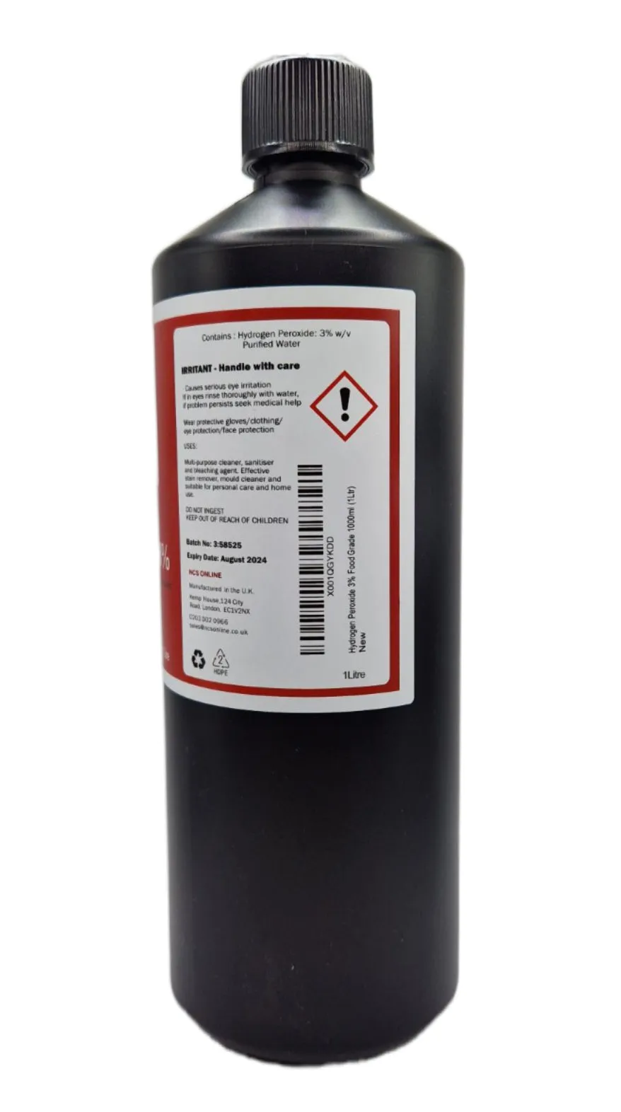 Hydrogen Peroxide 3% 1 Litre Food Grade
