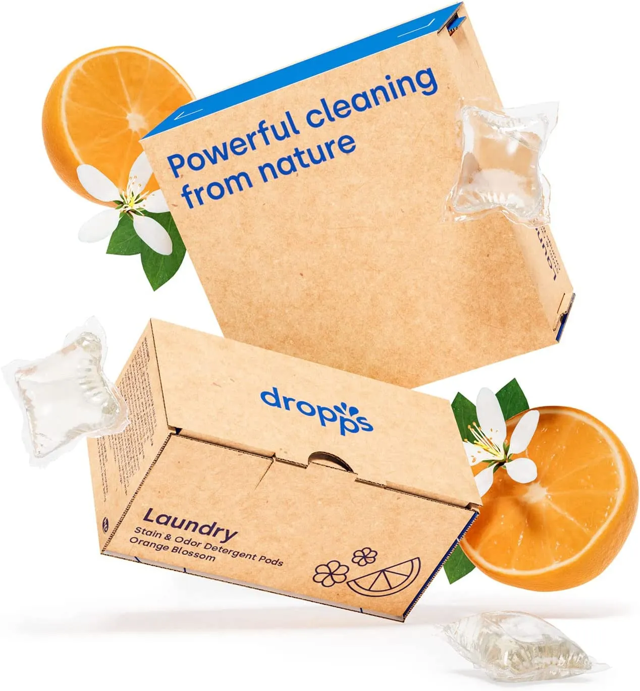 Laundry Detergent Pods, Natural Plant-Based Ingredients, Low Waste Packaging
