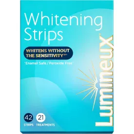 Lumineux Teeth Whitening Strips 21 Treatments  Peroxide Free - Enamel Safe for Whiter Teeth - Whitening Without The Sensitivity - Dentist Formulated - Sensitivity Free