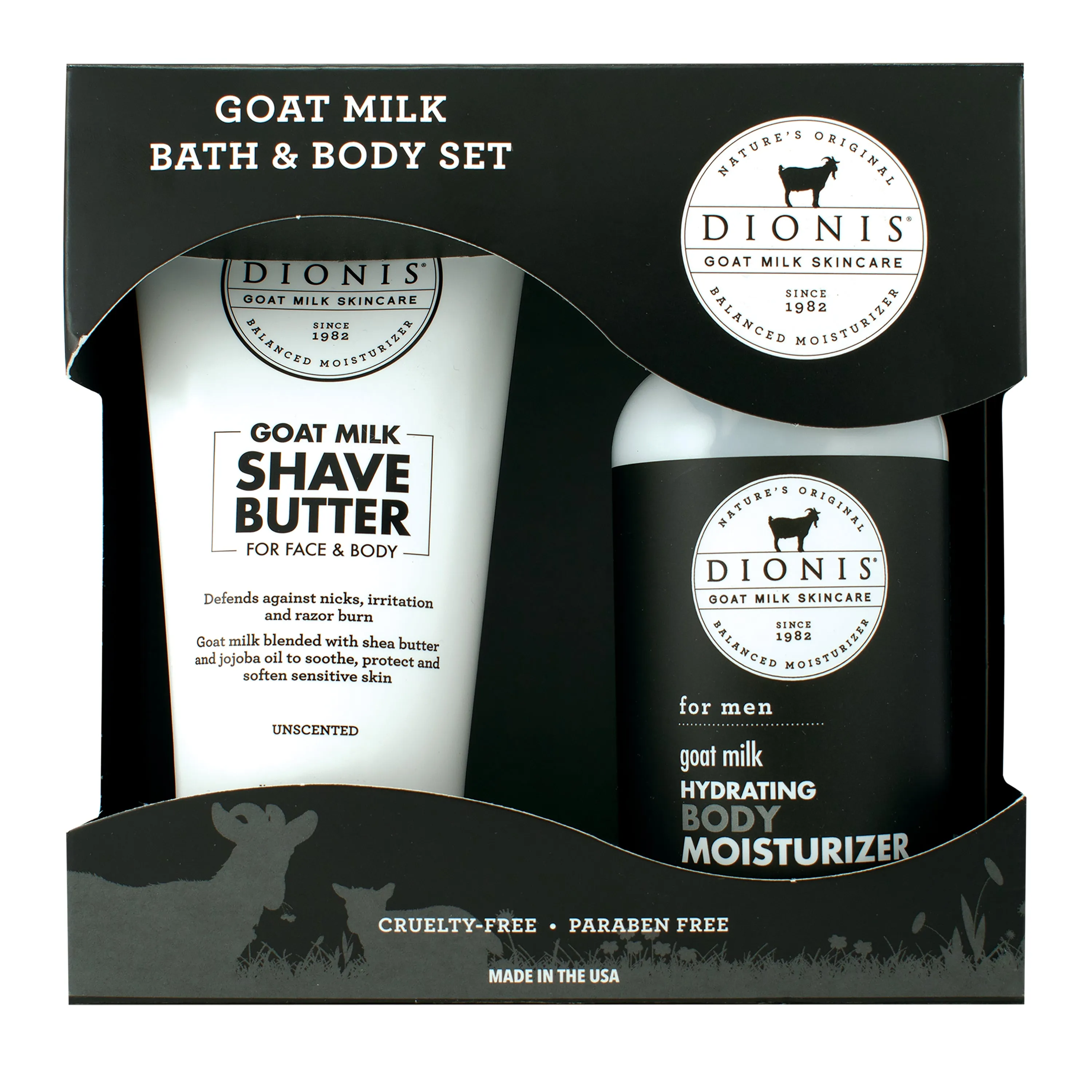 Men's 2-Piece Goat Milk Bath & Body Gift Set