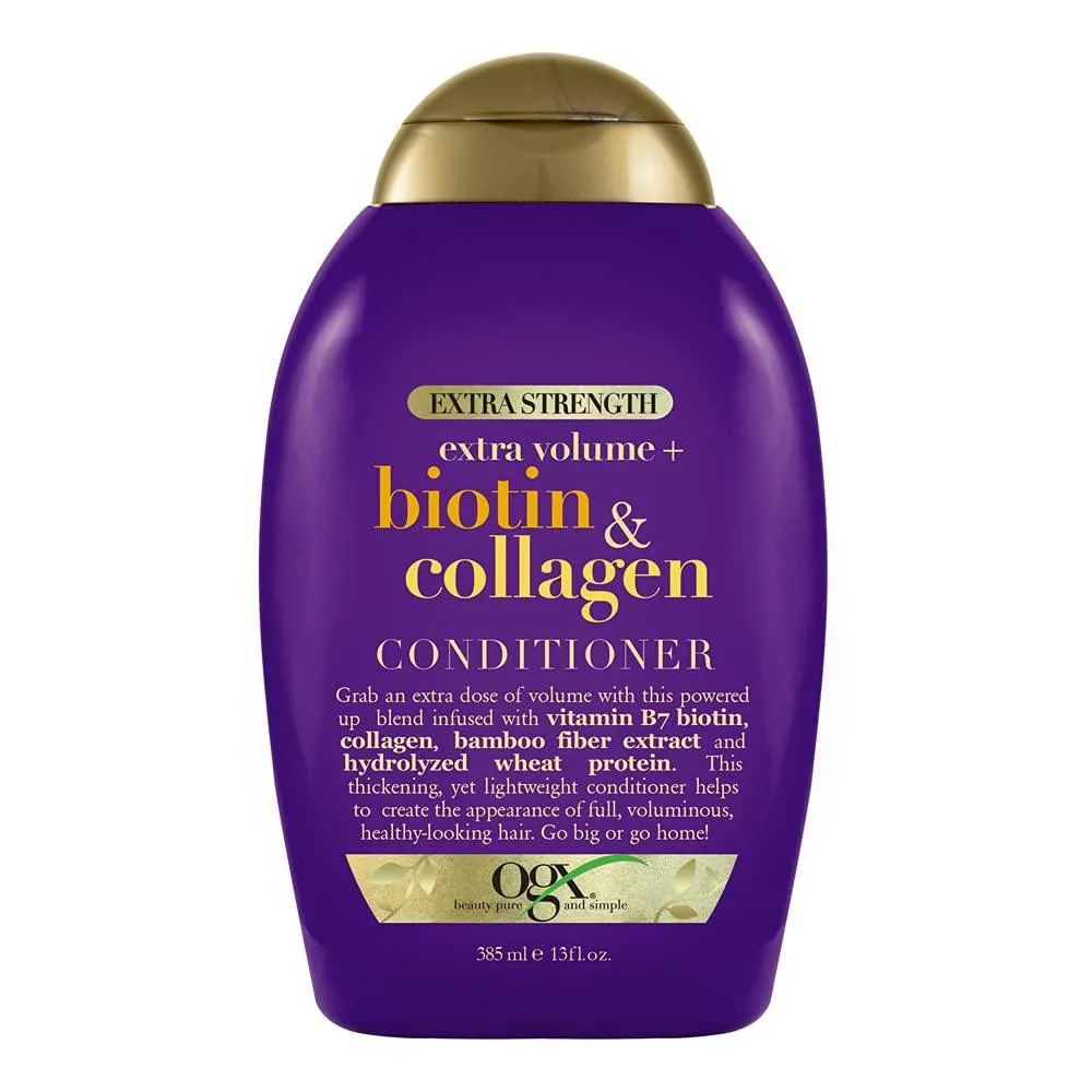 OGX Extra Strength Biotin & Collagen XS Conditioner 13 Oz Each, 4 Pack