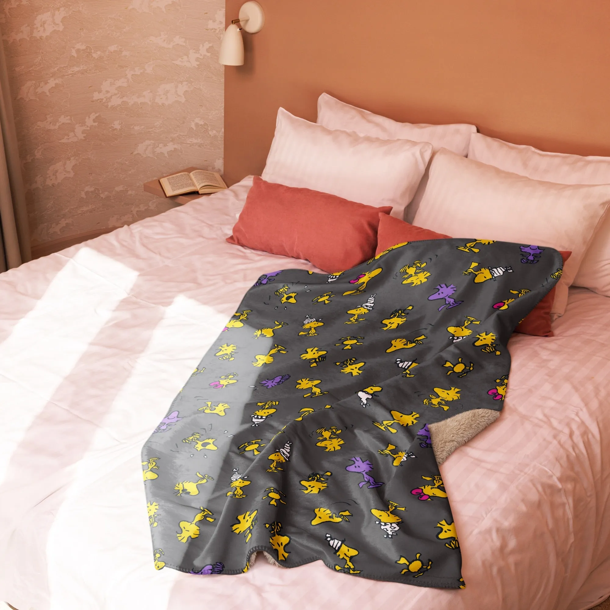 Peanuts Woodstock Repeat Sherpa Blanket