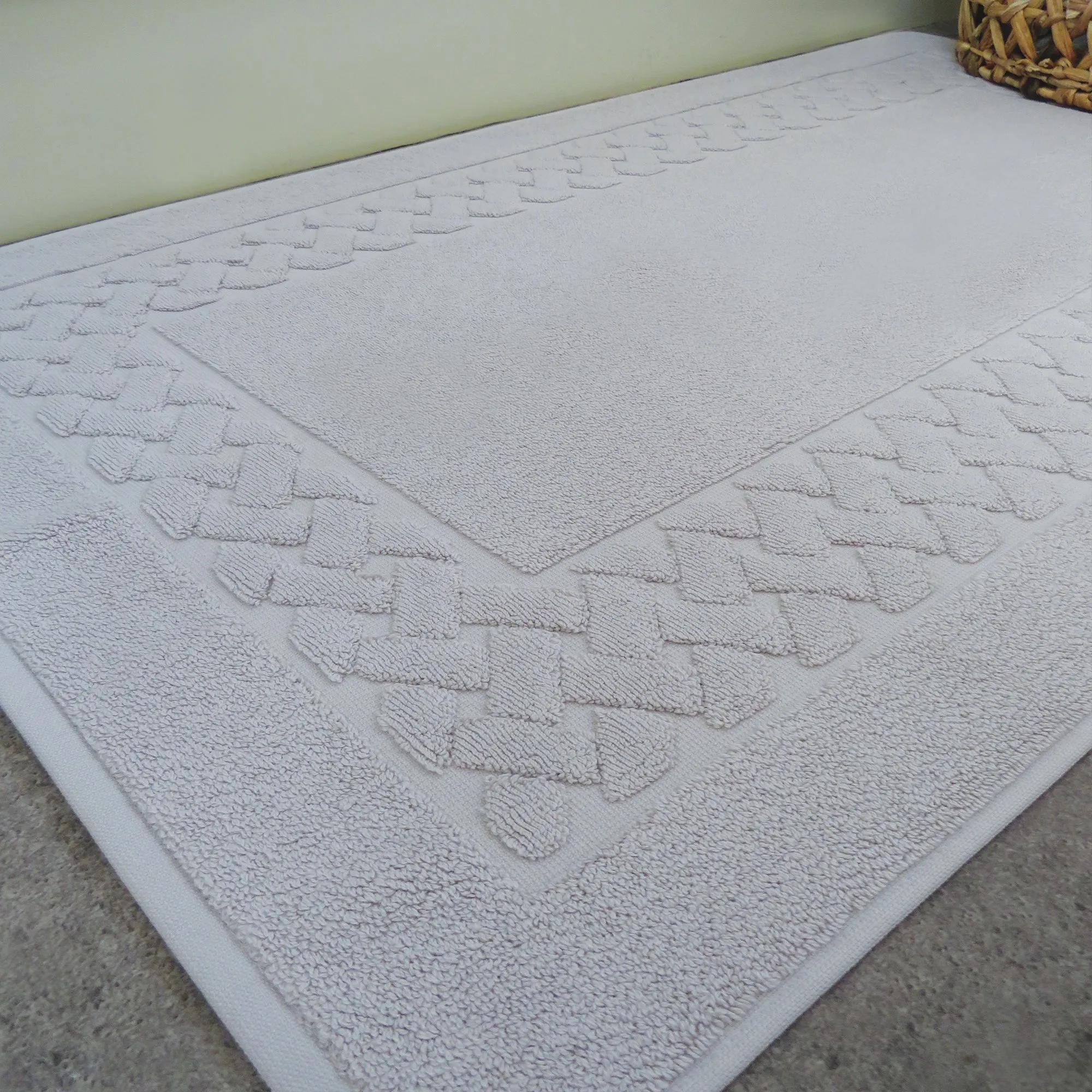 Platinum Grey Luxury Cotton Bath Mat