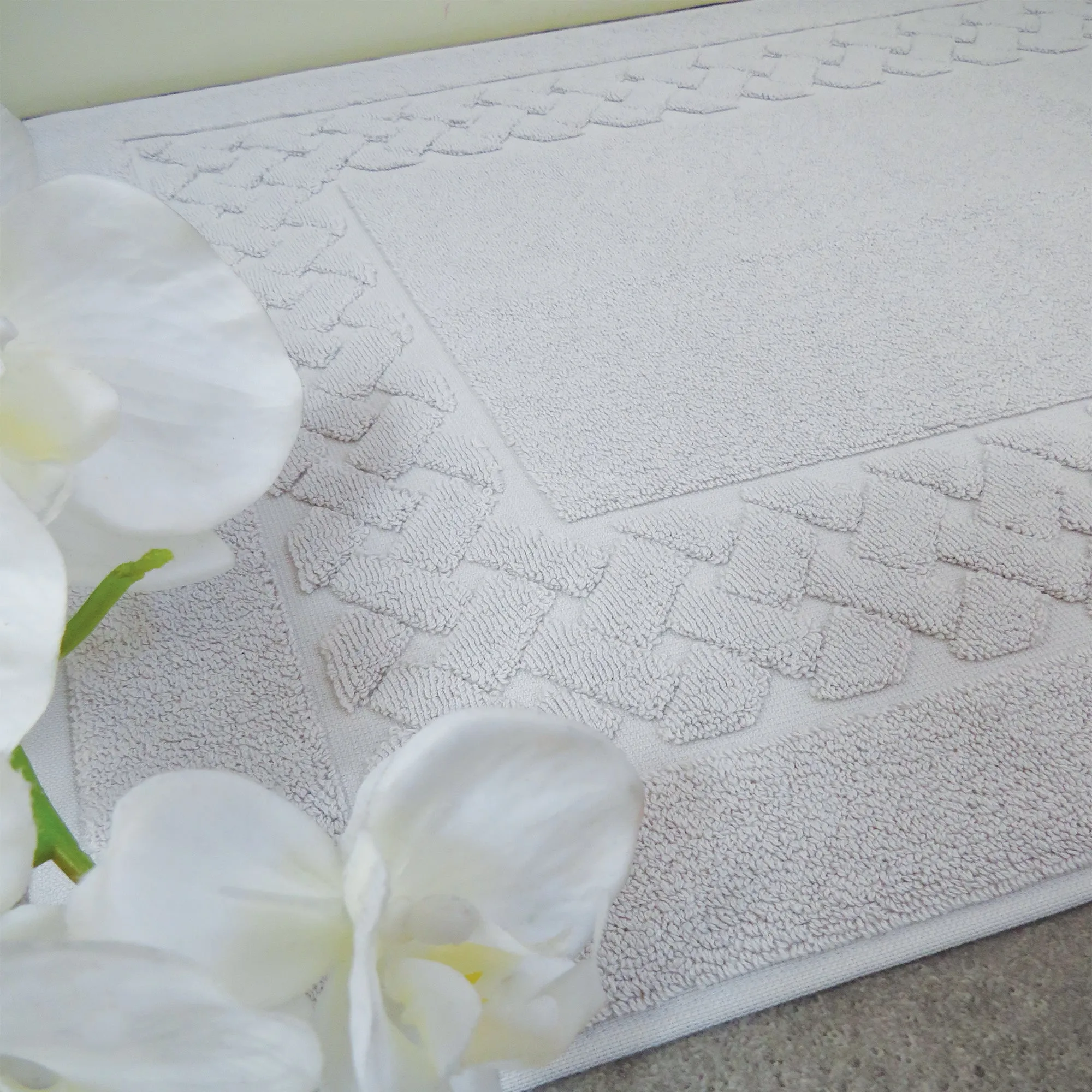 Platinum Grey Luxury Cotton Bath Mat