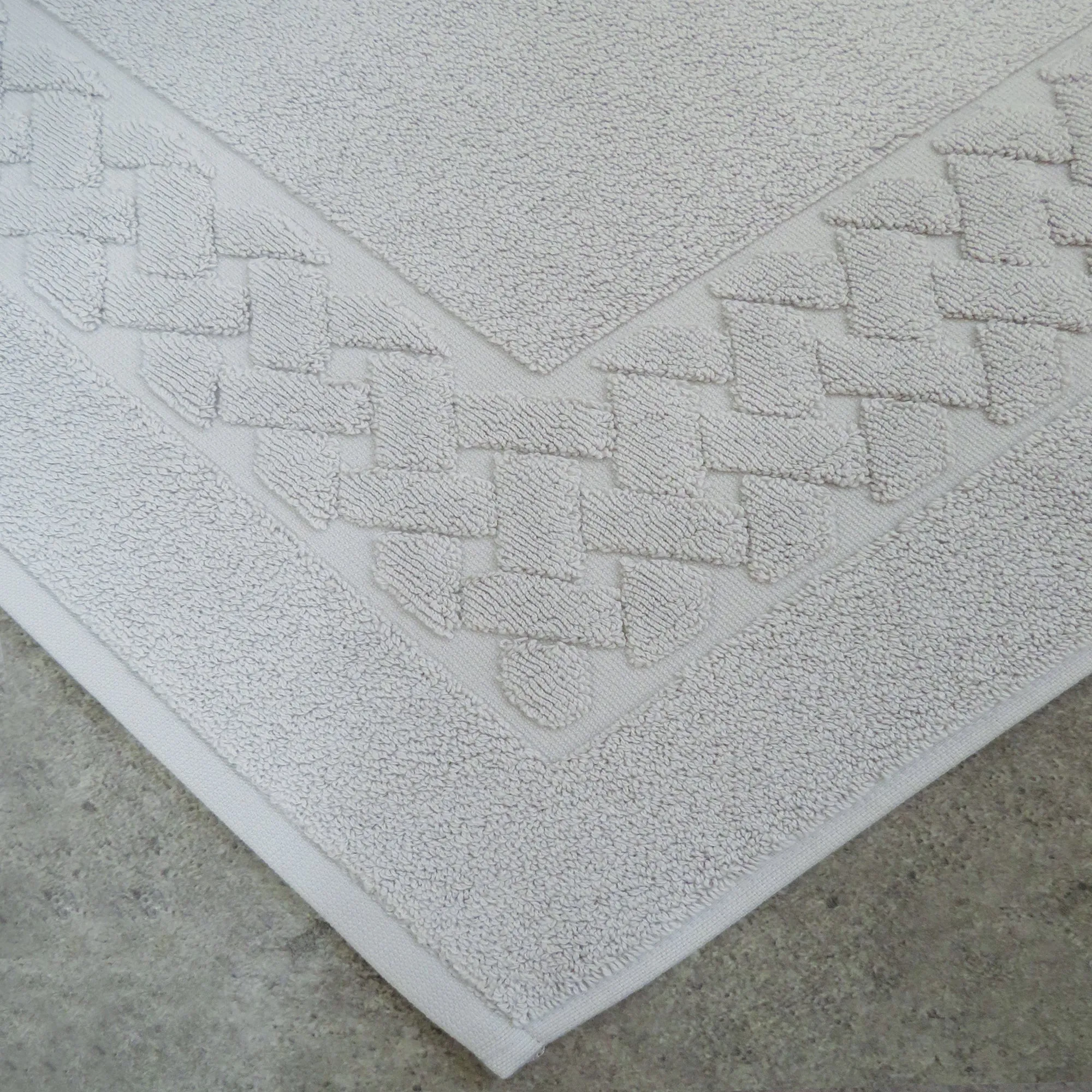 Platinum Grey Luxury Cotton Bath Mat