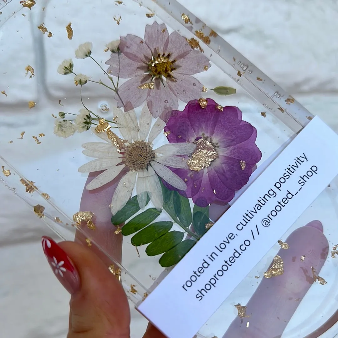 Pressed flower Trinket tray