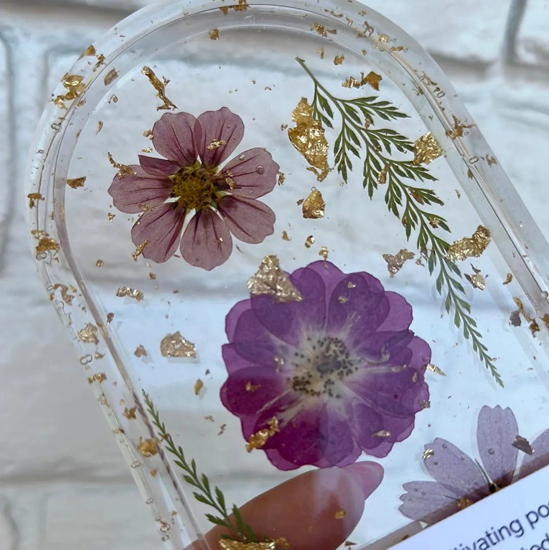 Pressed flower Trinket tray