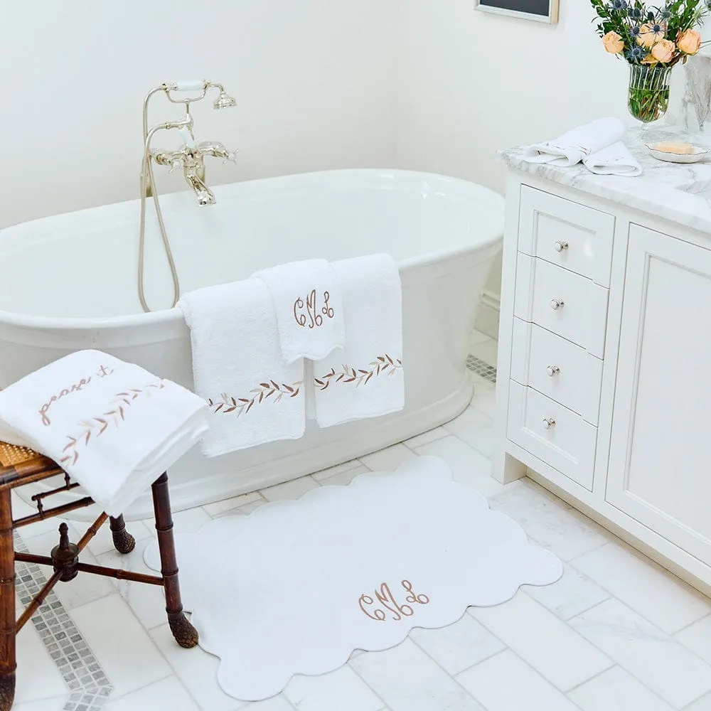 Scallop Bath Mat Bundle